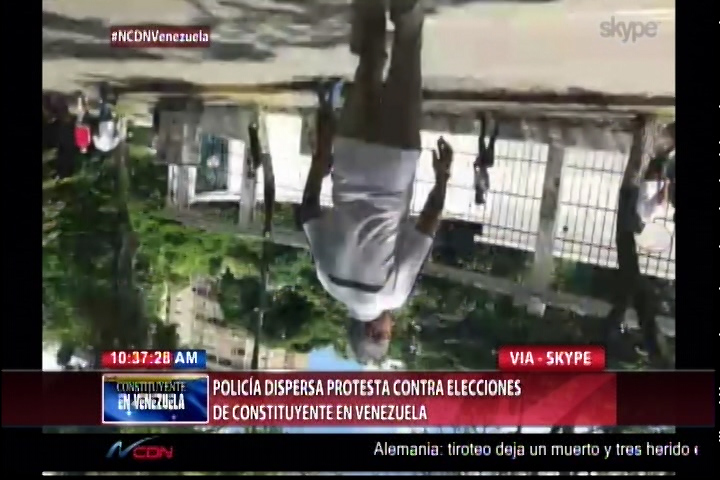 «De último Momento» Policías De Venezuela Le Dan Una Tremenda Carrera A Un Corresponsal NCDN