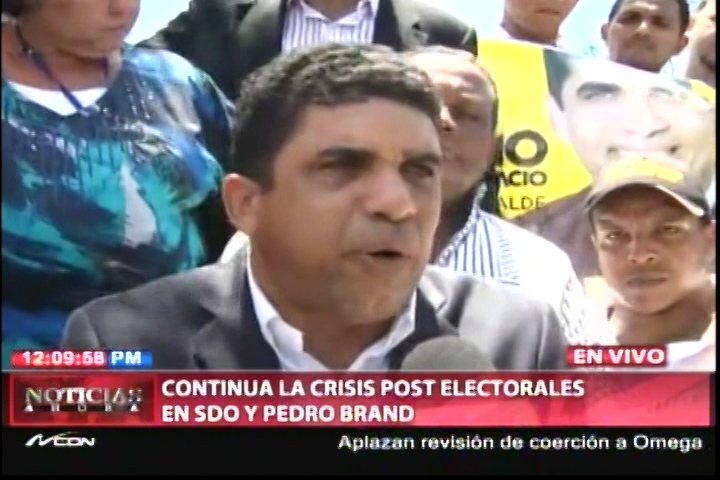 Continúa Crisis Post-electoral En Santo Domingo Y Pedro Brand