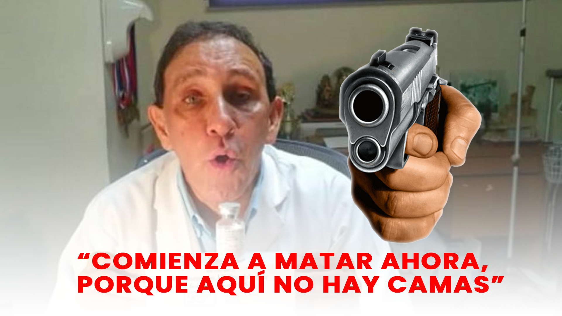 ¡De Mal En Peor! Mira Porqué Apuntan Con Pistola A Dr. Cruz Jiminián