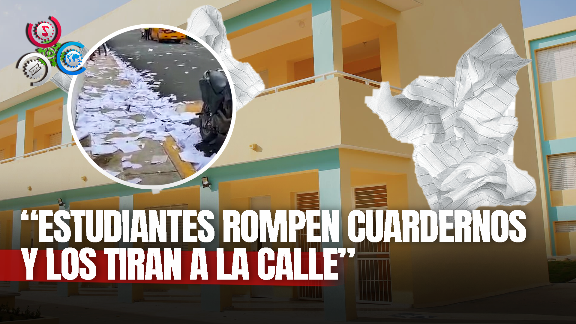 Estudiantes De Una Escuela En Hato Mayor Arrojan Cientos De Hojas De Cuadernos A Las Calles