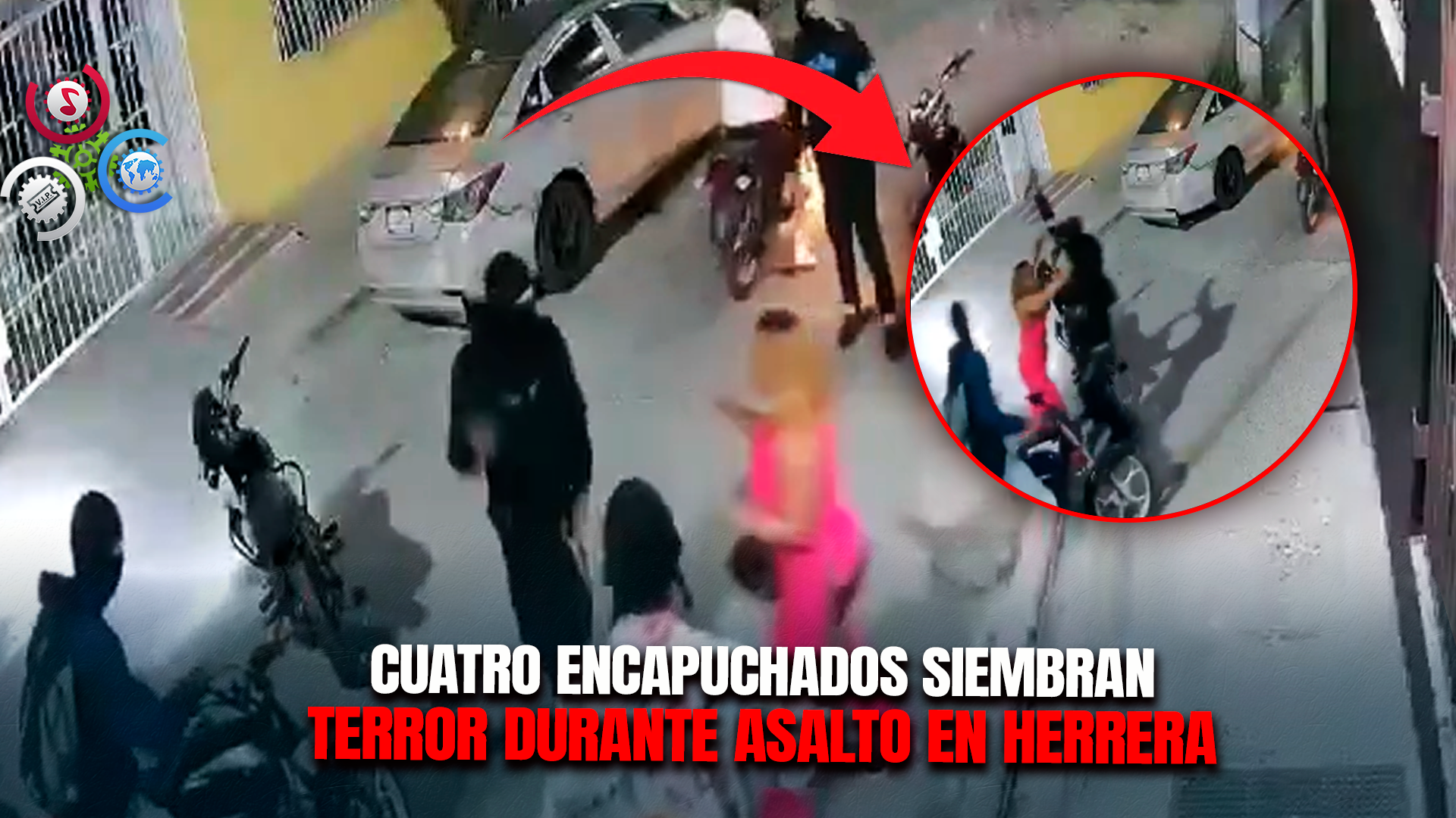 Cuatro Encapuchados Asaltan A Motociclista E Intentan Atracar A Una Mujer En Herrera