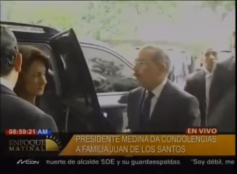 Presidente Medina Da Condolencias A Familia Juan De Los Santos #Video