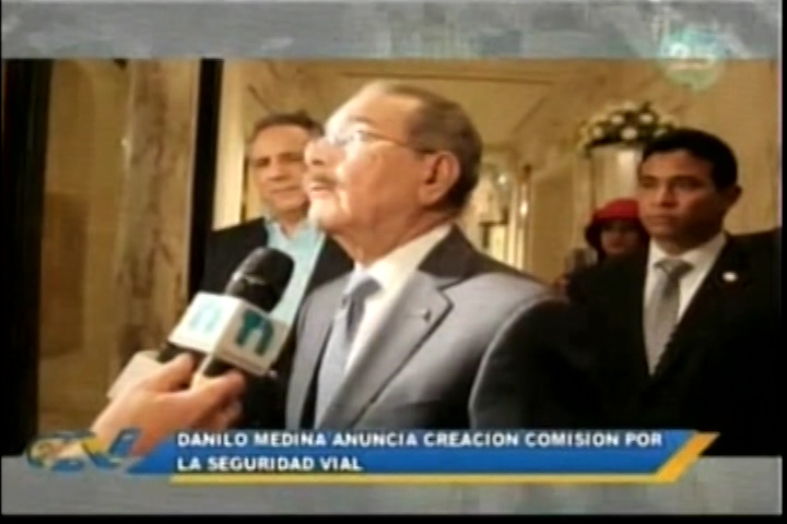 Presidente Medina Anuncia La Creación De Comisión Por La Seguridad Vial