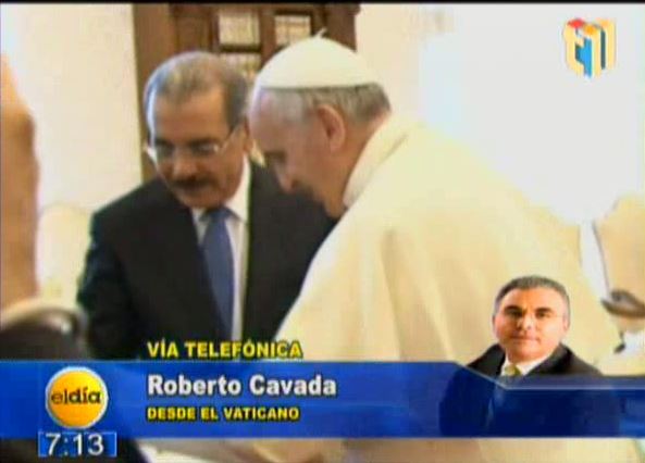 El Presidente Danilo Medina En Roma Con El Papa
