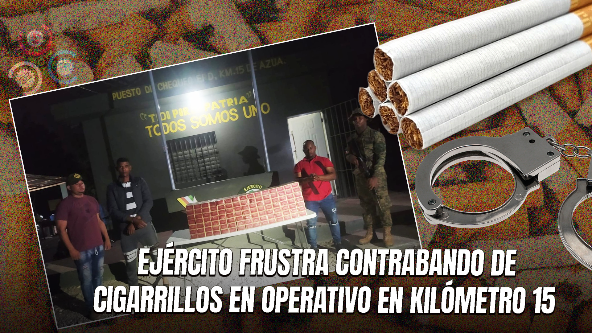 Decomisan Más De 23 Mil Cigarrillos En Puesto De Chequeo Militar En San Juan De La Maguana