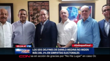 Los Seis “delfines” De Danilo Medina No Miden Más Del 3% En Simpatías Electorales