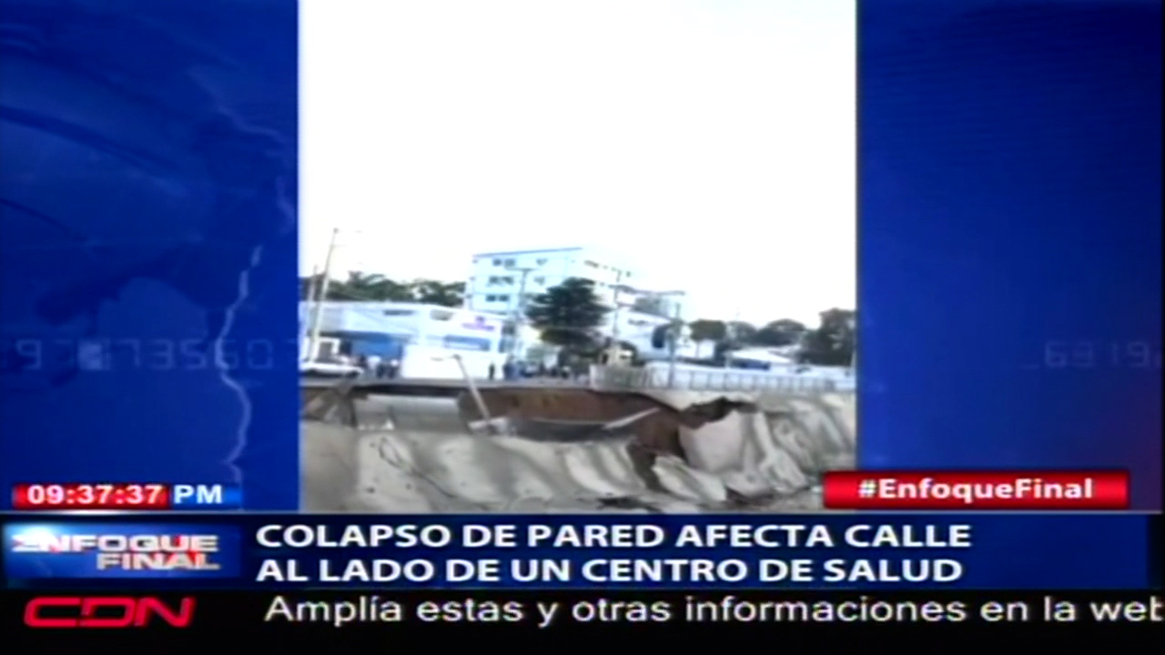 En Santiago, Una Construcción Colapsa Y Un Policía Municipal Recibe Varias Puñaladas