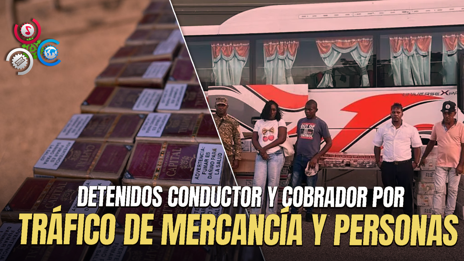 Detienen Autobús Con Haitianos Ilegales Y Con 21 Mil Cigarrillos Montecristi