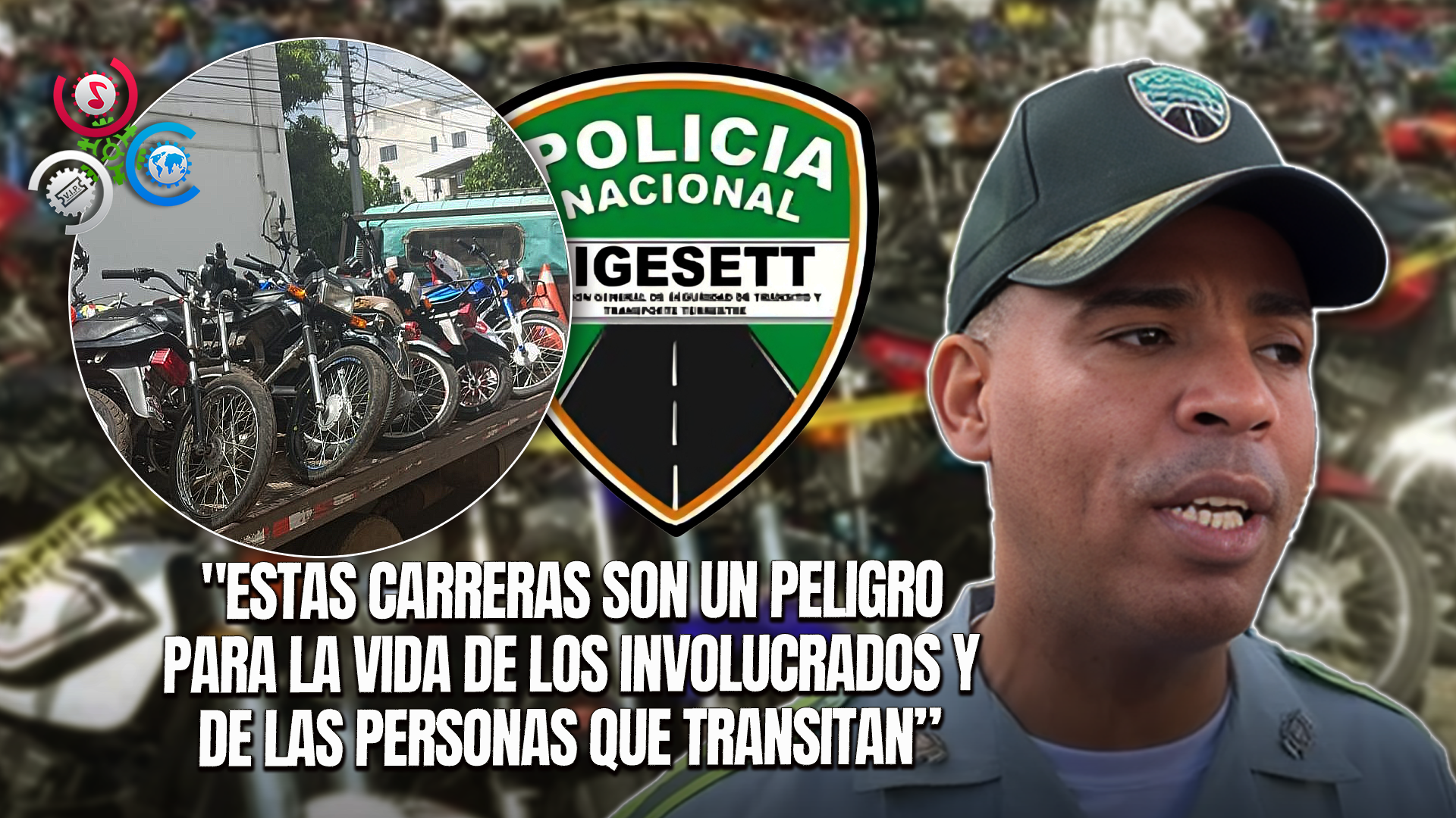 DIGESSETT Enviará A Santo Domingo Motocicletas Incautadas En Carreras Clandestinas