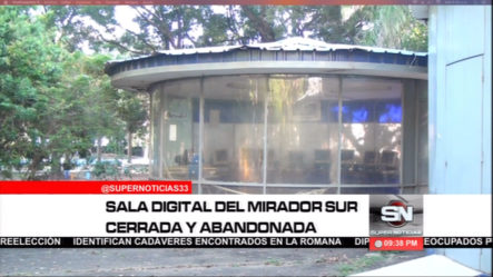 Sala Digital De INDOTEL Del Mirador Sur En Completo Abandono
