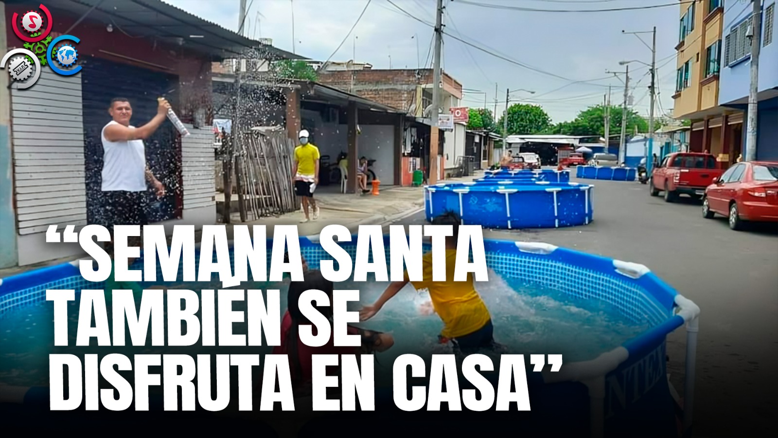 Familias Disfrutan Semana Santa Desde Casa Con Piscinas Inflables Y Balnearios Locales