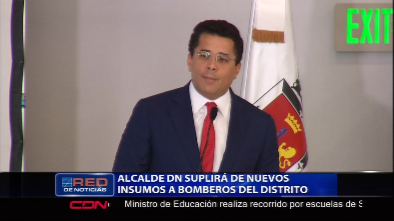 El Alcalde David Collado Suplirá De Nuevos Insumos A Bomberos Del DN