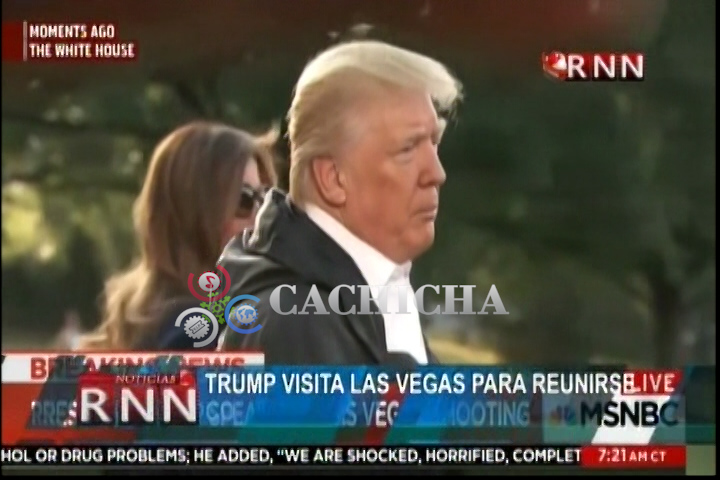 Donald Trump Visita A Familiares De Las Víctimas Del Trágico Tiroteo En Las Vegas