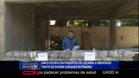 La DNCD Ocupa 254 Paquetes De Cocaína A Un Individuo Que Trató De Evadir Chequeo Rutinario En Verón, Punta Cana