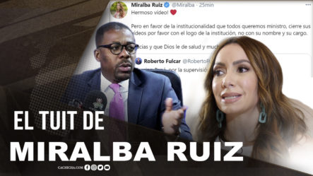 Le Aclaran Los Puntos A Miralba Ruiz Sobre Su Tuit