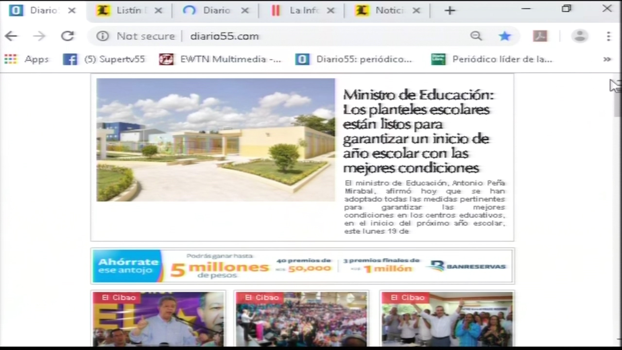 Informaciones En Las Portadas De Los Periódicos Del Día De Hoy 19 De Agosto Del Año 2019