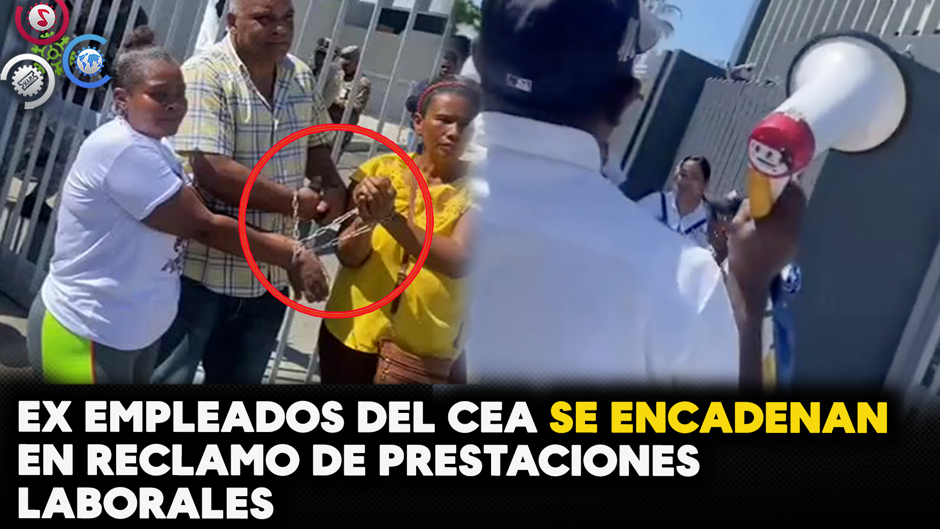 Ex Empleados Del CEA Se ENCADENAN En Reclamo De PRESTACIONES LABORALES