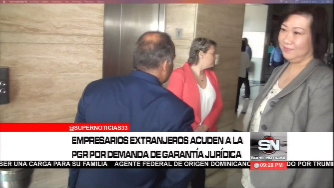 Empresaria China Acude A La PGR En Demanda De Garantía Jurídica