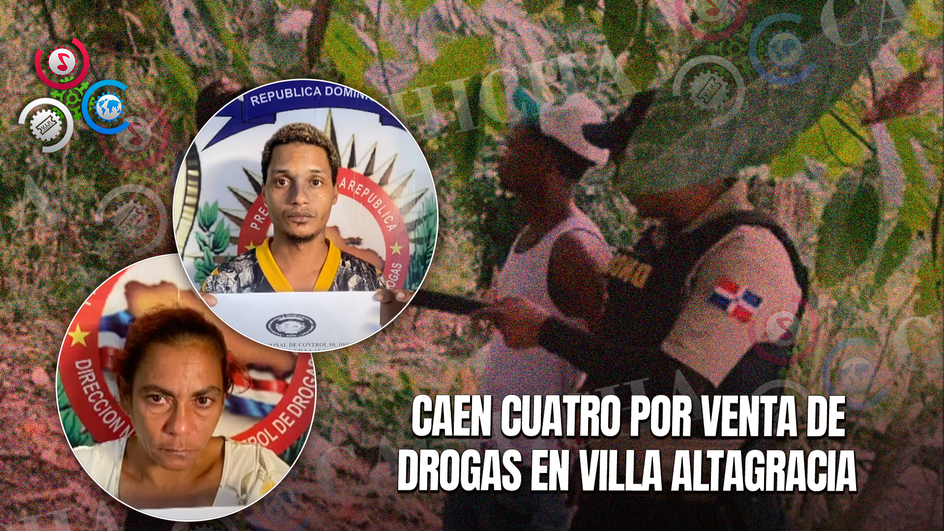 Apresan A Cuatro Personas En Puntos De Ventas De Drogas En Villa Altagracia