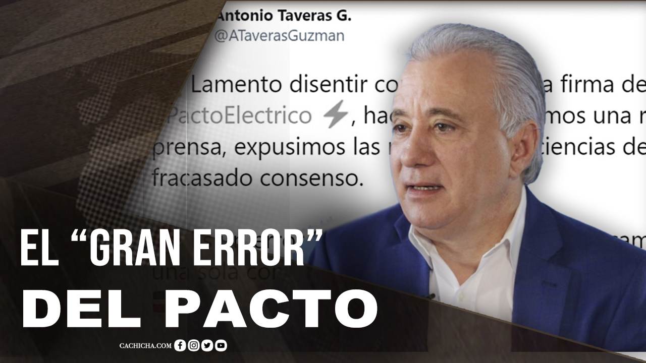 Senador Antonio Taveras Critica Firma Del Pacto Eléctrico De 2017
