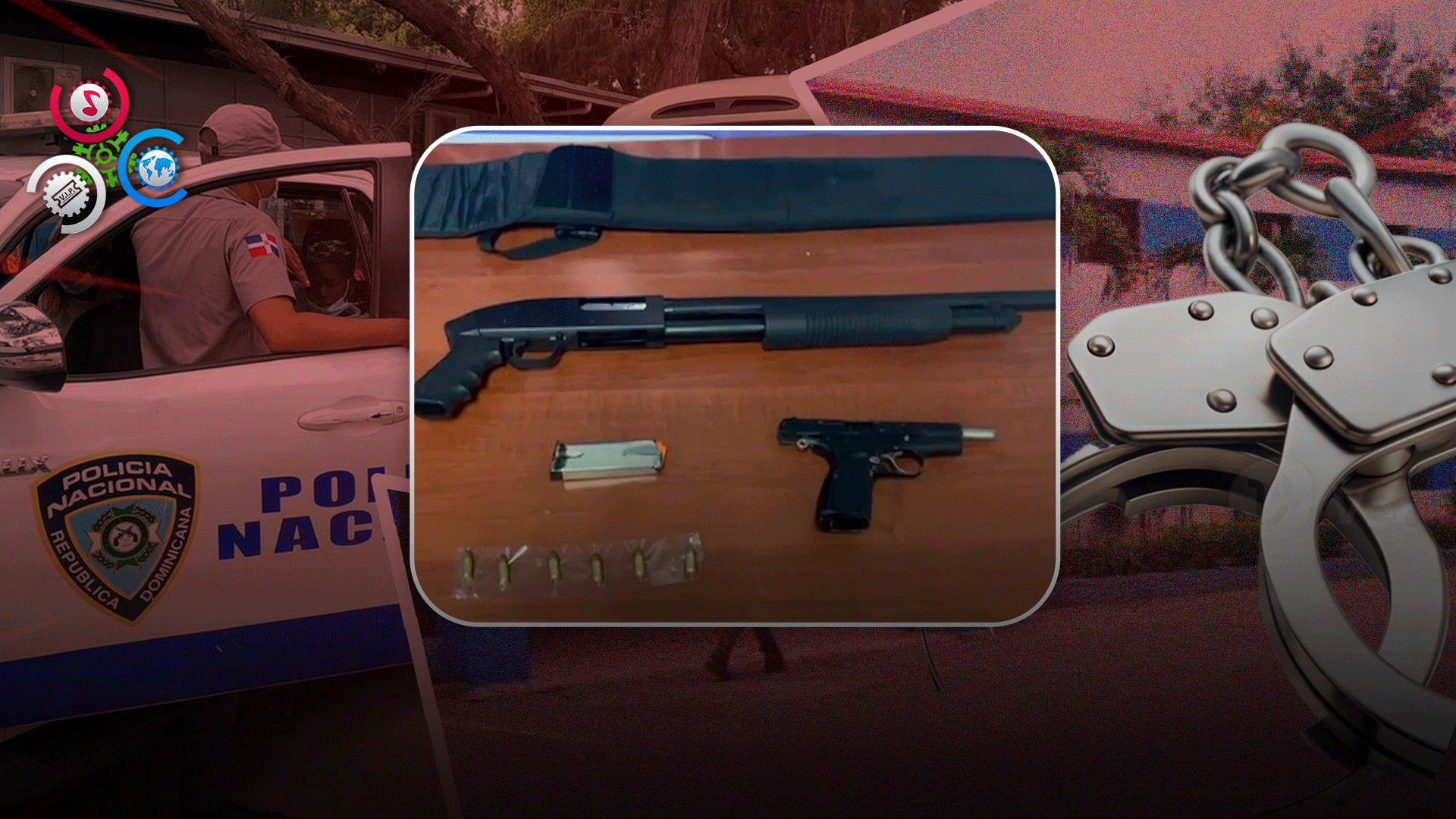 En Santiago Ocupan Escopeta Y Pistola Sin Documentos; Un Detenido En Allanamientos