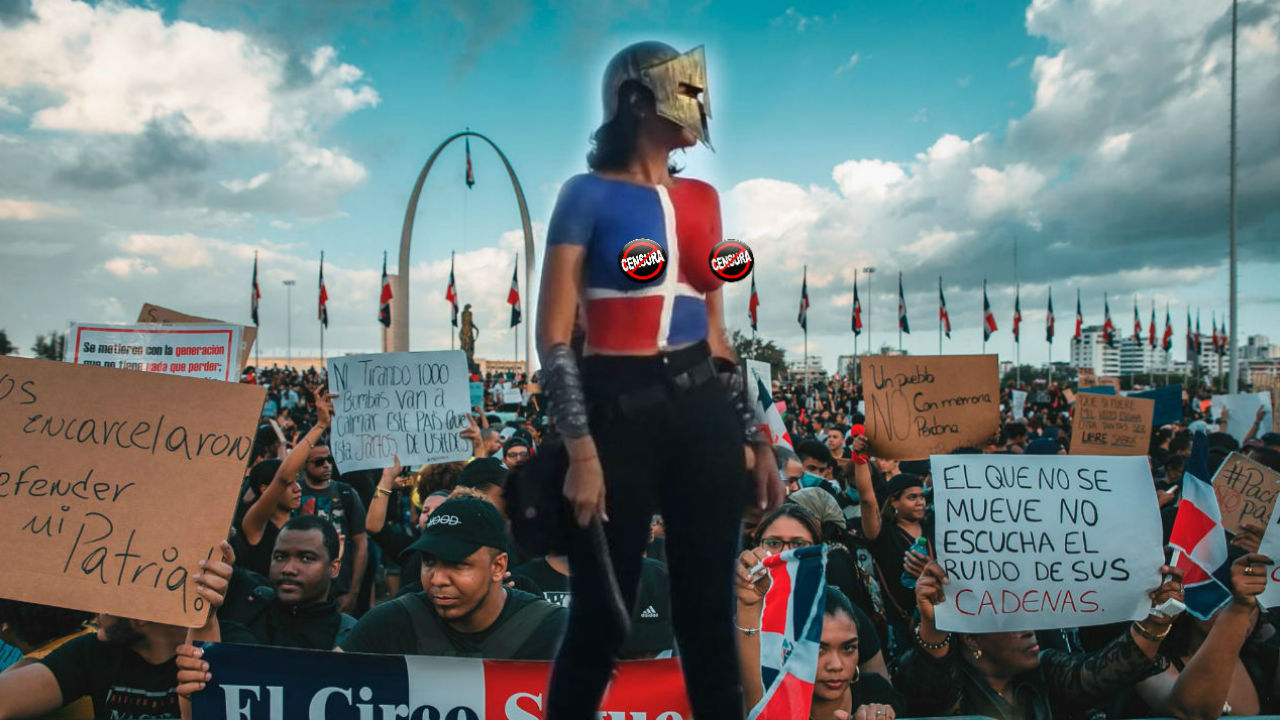 Entrevista A “La Espartana” (La Que Protestó En Body Paint)