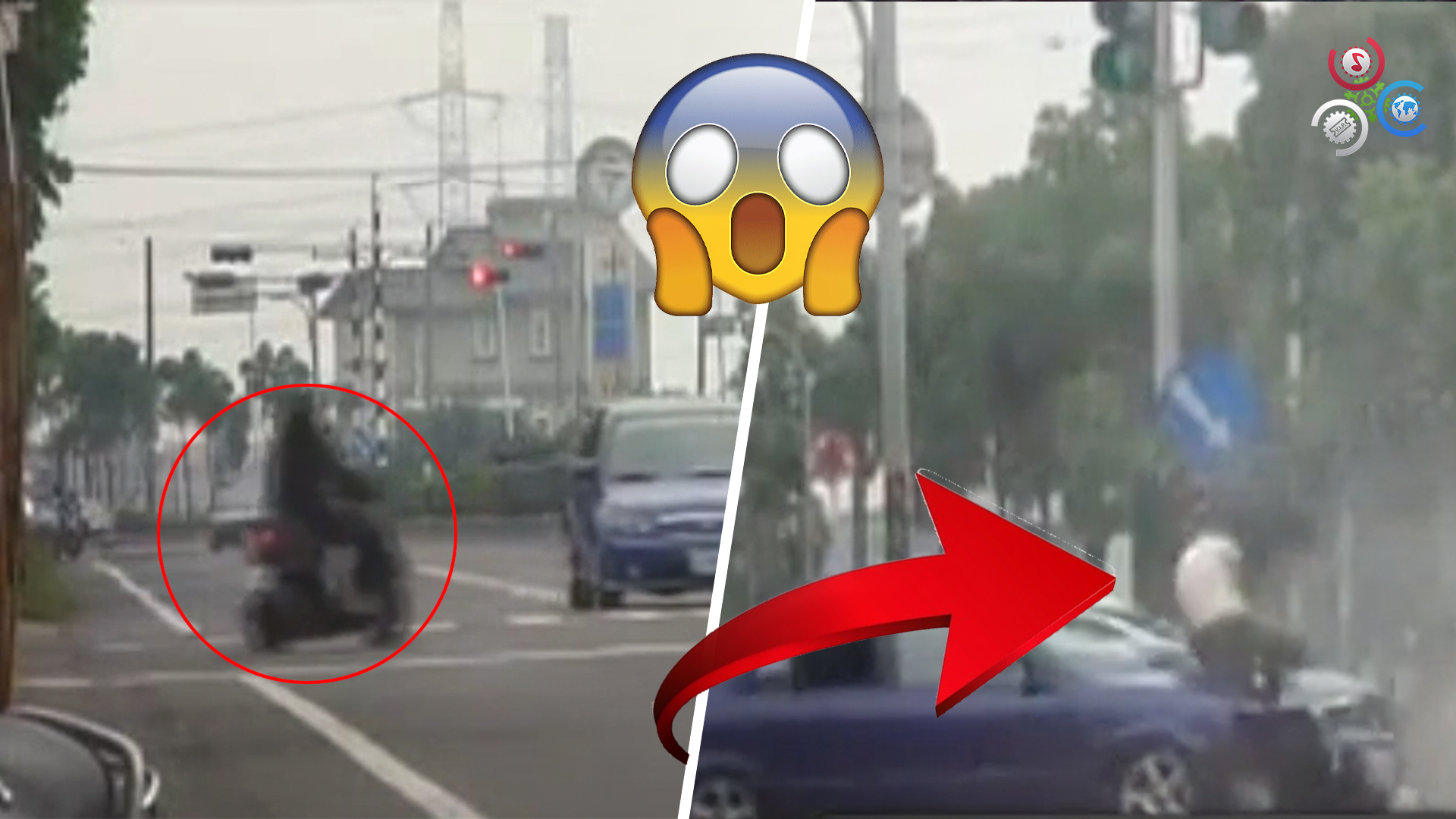 Hombre Sale Disparado Por Los Aires Luego De Increíble Colisión (Video Sensible)