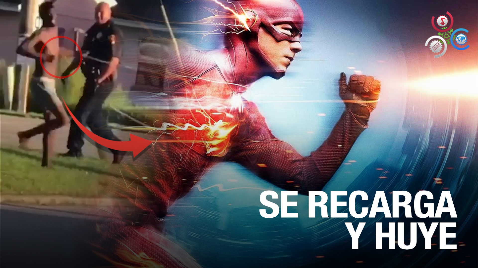 ¡Increíble! Hombre Enciende El “nitro” Al Un Policía Pegarle Un Teaser