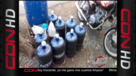 Dos Personas Son Arrestadas En Villa Gonzalez, Se Dedicaban A  Falsificar Bebidas  Alcohólicas.