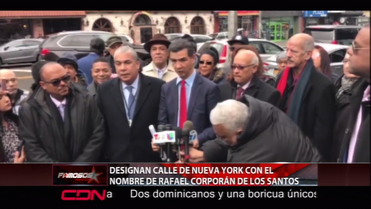 Designan Calle De Nueva York Con El Nombre De Rafael Corporan De Los Santos