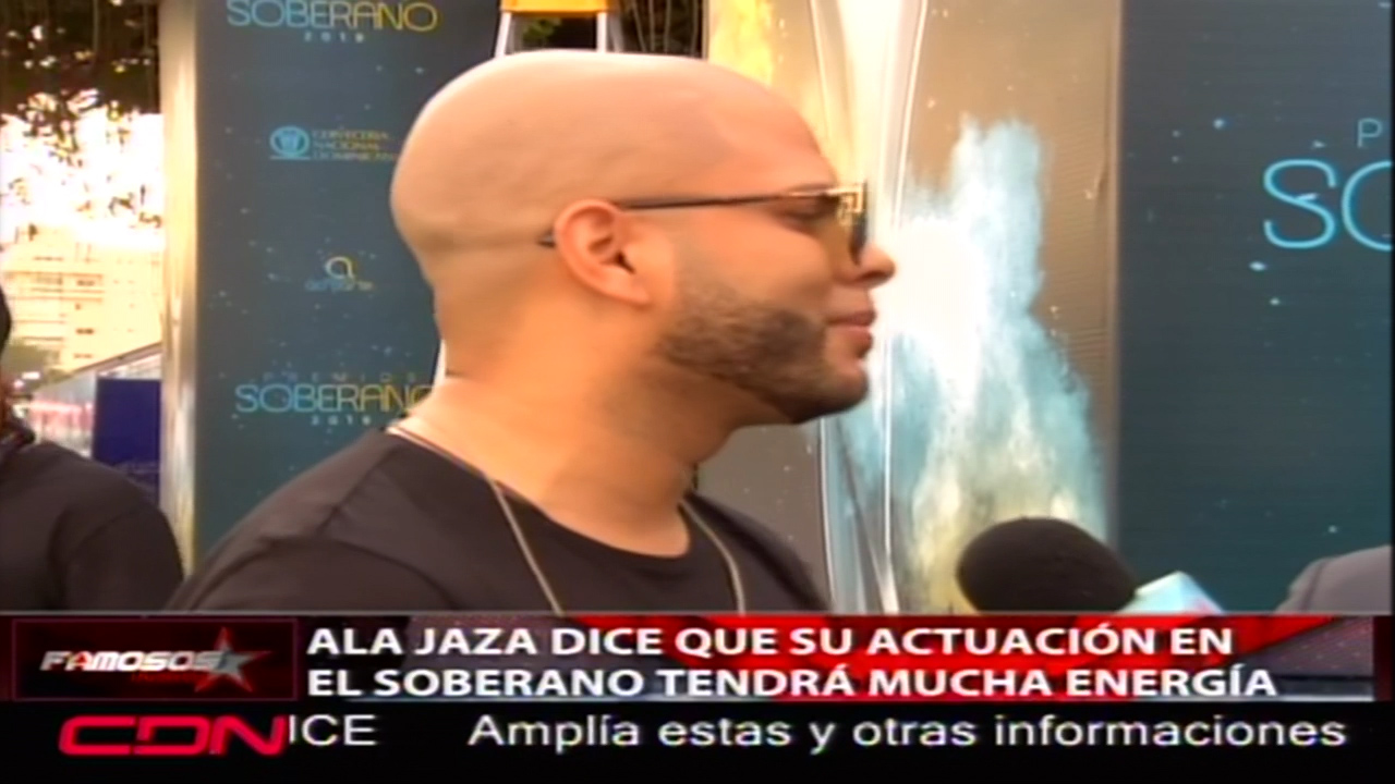 Ala Jaza Dice Que Su Actuación En El Soberano Tendrá Mucha Energía