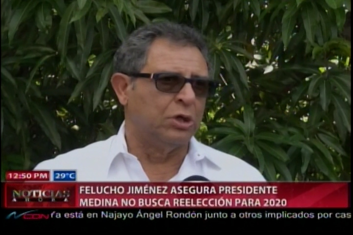 Felucho Jiménez Asegura Que El Presidente Medina No Busca Reelección Para 2020