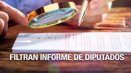Se Filtra Informe De Diputados Que Defienden Exoneraciones Y Atacan A La Prensa