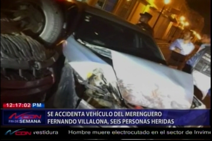 Se Accidenta Vehículo De Villalona, Hay Seis Personas Heridas.