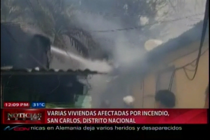 Voraz Incendio En San Carlos, Afecta Varias Viviendas