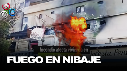 Incendio Afecta Vivienda En El Sector Nibaje, Santiago