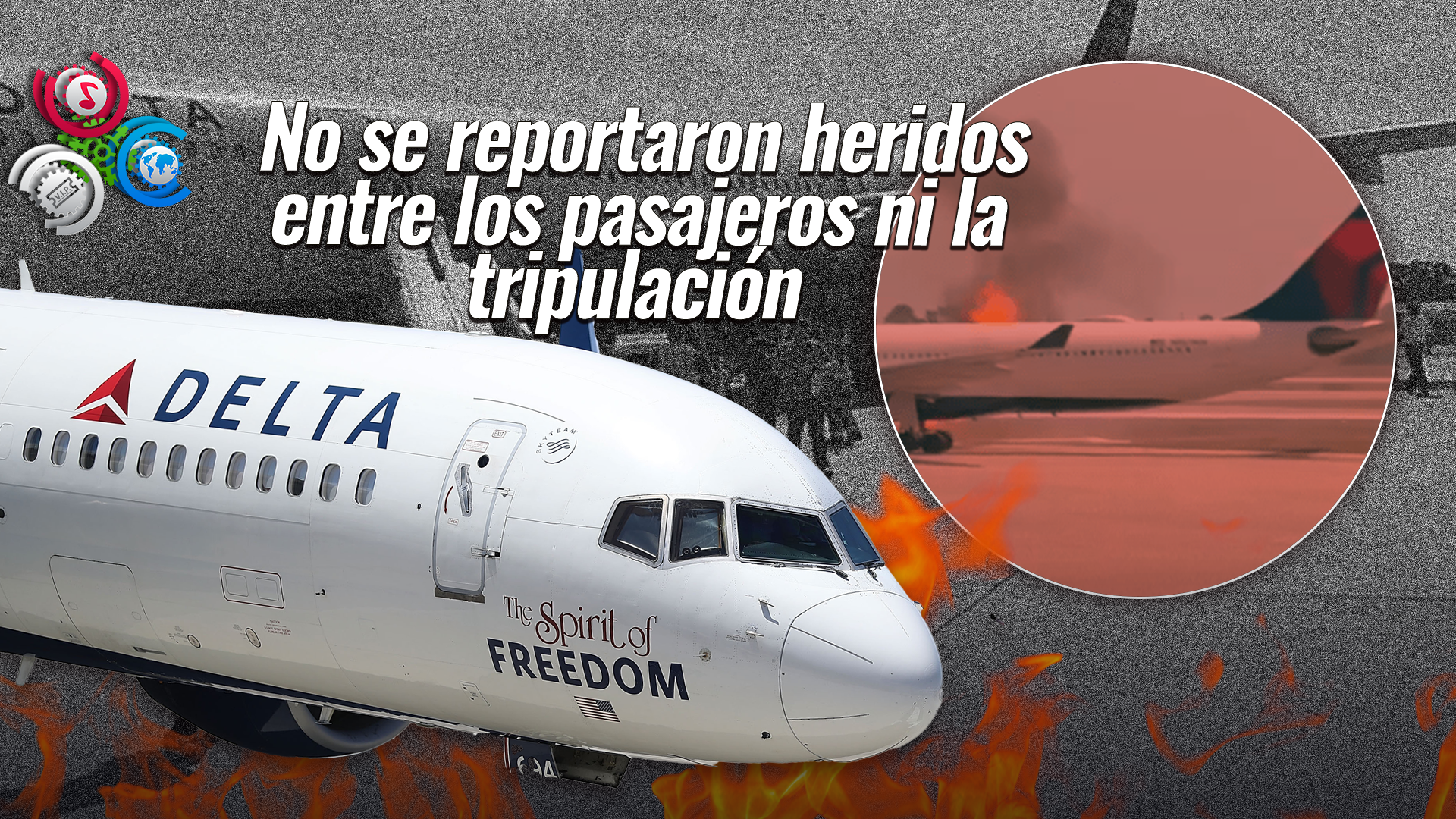 Avión De Delta Con 200 Pasajeros Es Evacuado Por Incendio En Motor En Aeropuerto De Orlando