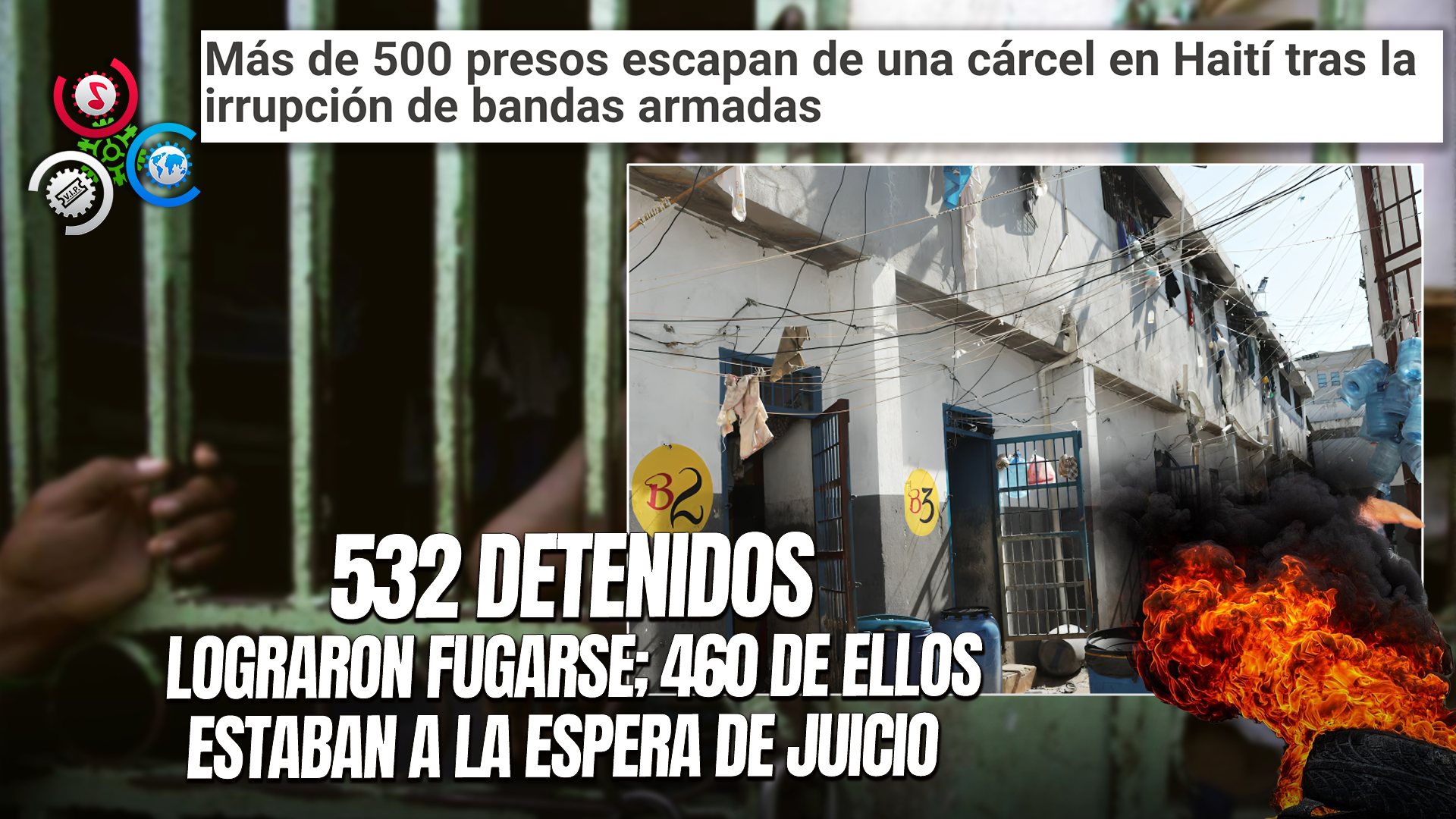 Más De 500 Internos Escapan De Una Cárcel En Mirebalais, Haití
