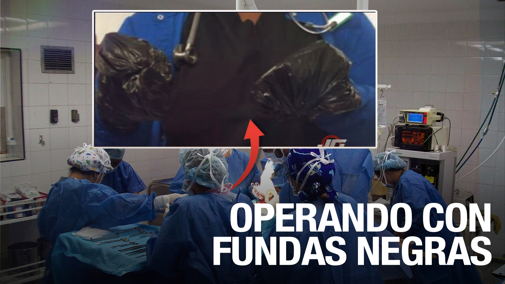 ¡Inaceptable! Se Quedan Sin Guantes Y Operan Con Fundas Plásticas