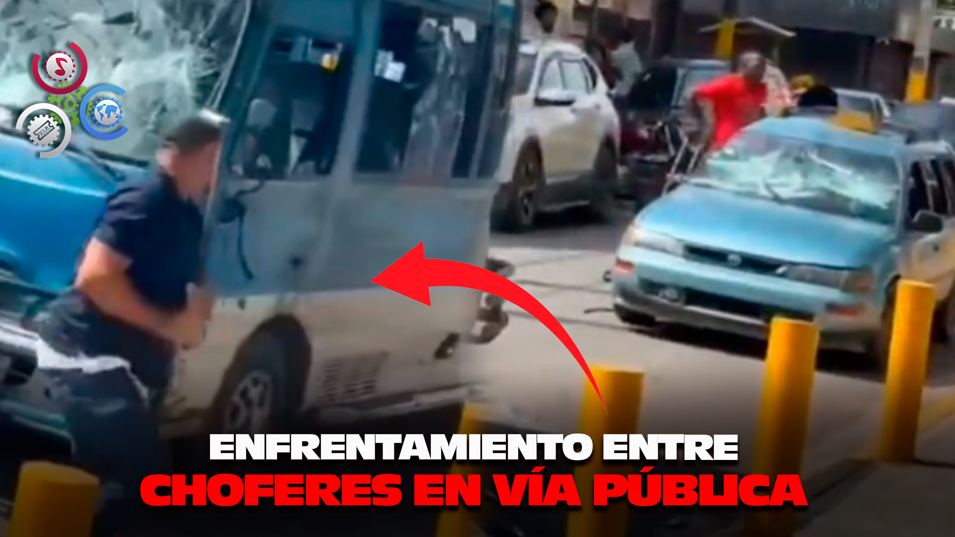 Violenta Riña Entre Choferes En La Victoria Deja Vehículos Con Cristales Rotos