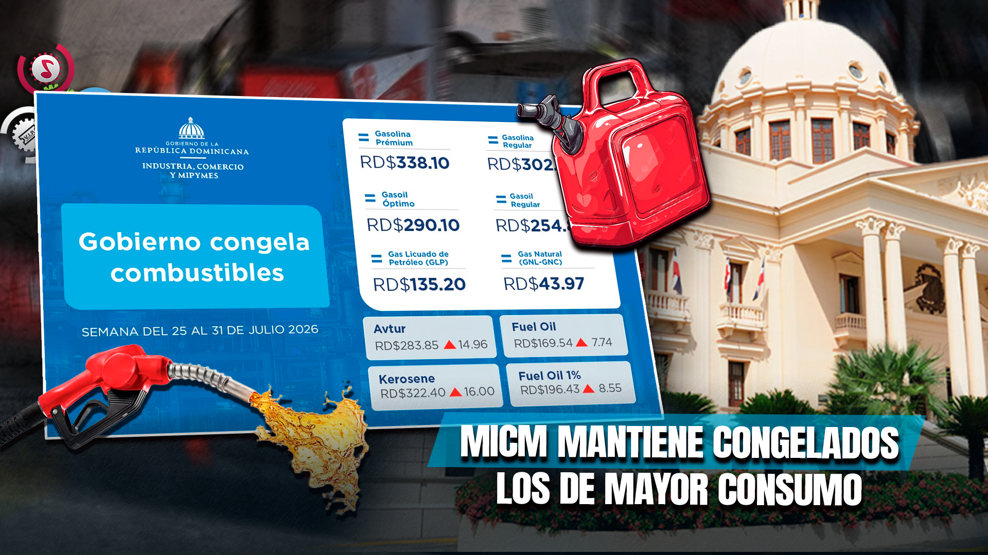 Gasolinas, Gasoil Y GLP Seguirán Sin Cambios; Aumentan Otros Derivados Del Petróleo