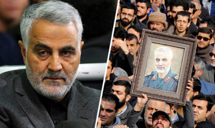 Personas Celebrando La Muerte Del General Iraní