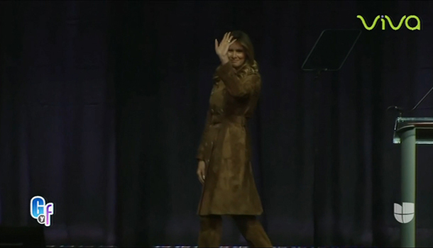 Abuchean A Melania Trump En Baltimore