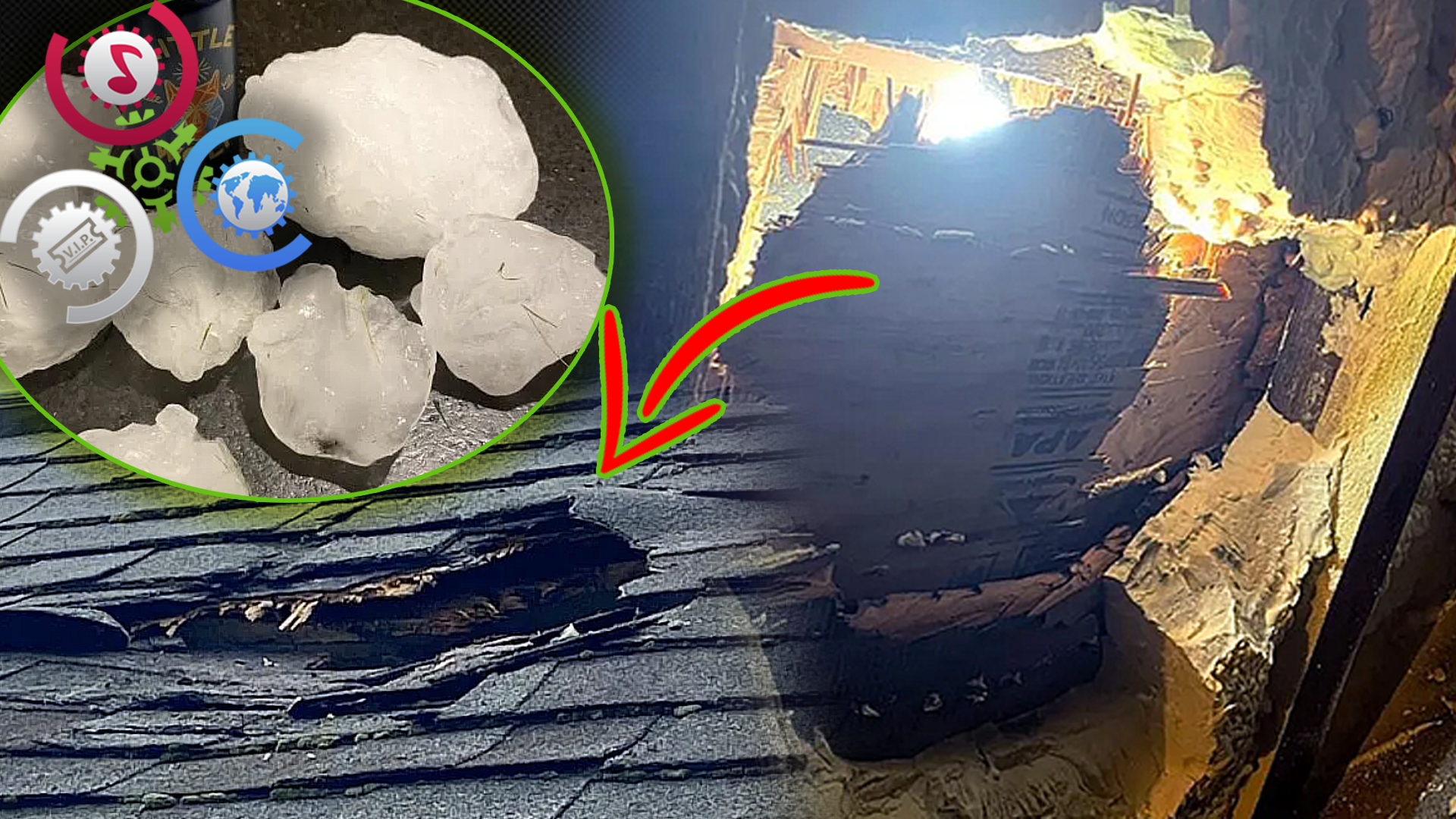 Un Trozo De Hielo Cae Del Cielo Y Destruye El Techo De Una Casa En Massachusetts