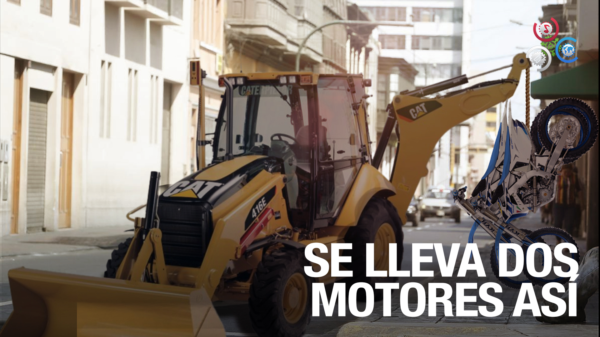 ¡Increíble! Hombre Destruye Escaparate Con Un Tractor Y Se Roba Dos Motores