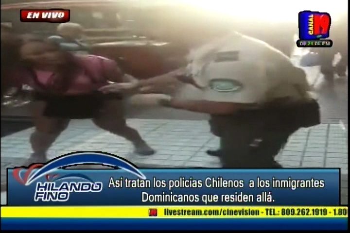 ¡INDIGNANTE! Mira Como Policías Tratan A Dominicanas En Chile