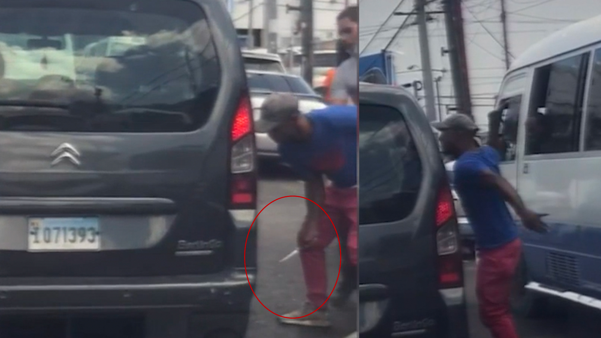 Guaguero Le Da Una “galleta” Y Le “picha” Una Goma A Un Conductor Por Tocarle Bocina