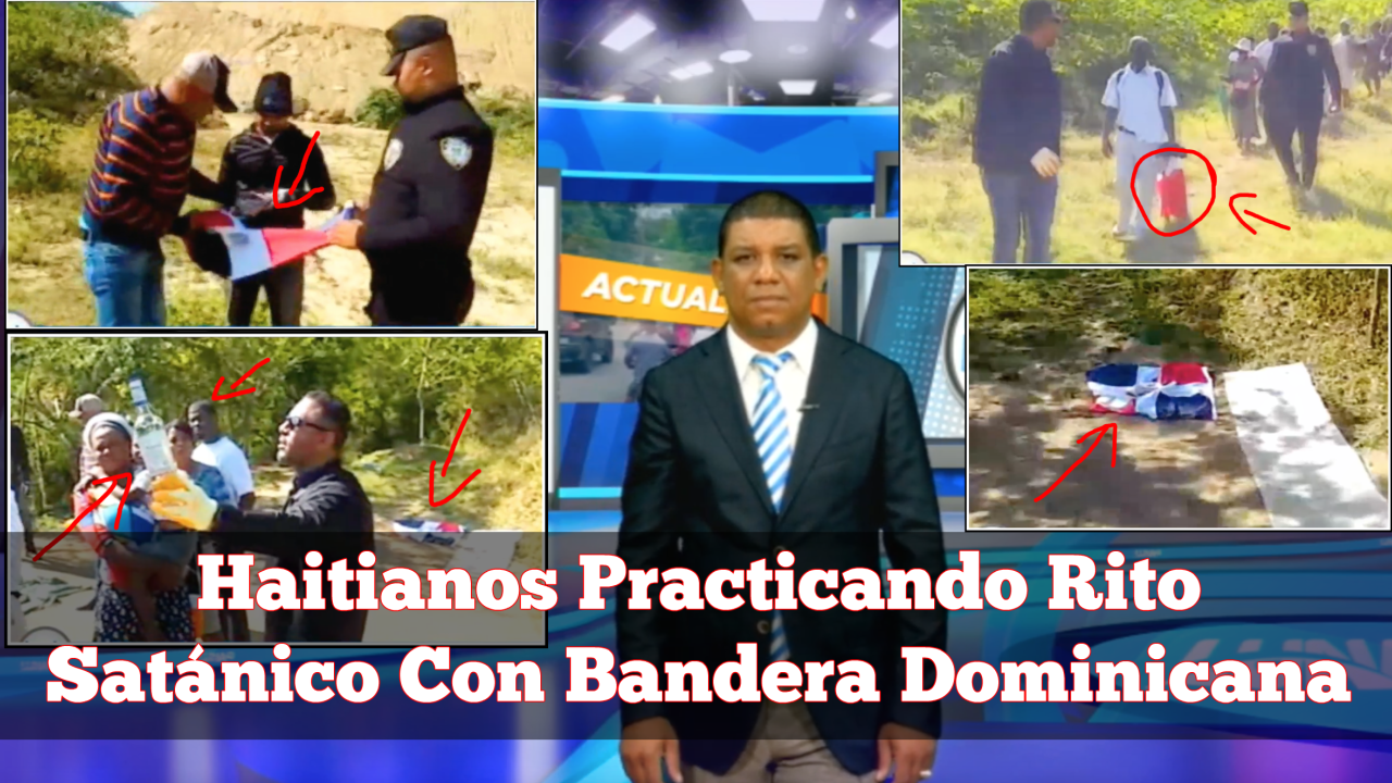 Encuentran Haitianos En Santiago Practicando Rito Satánico Con La Bandera Dominicana