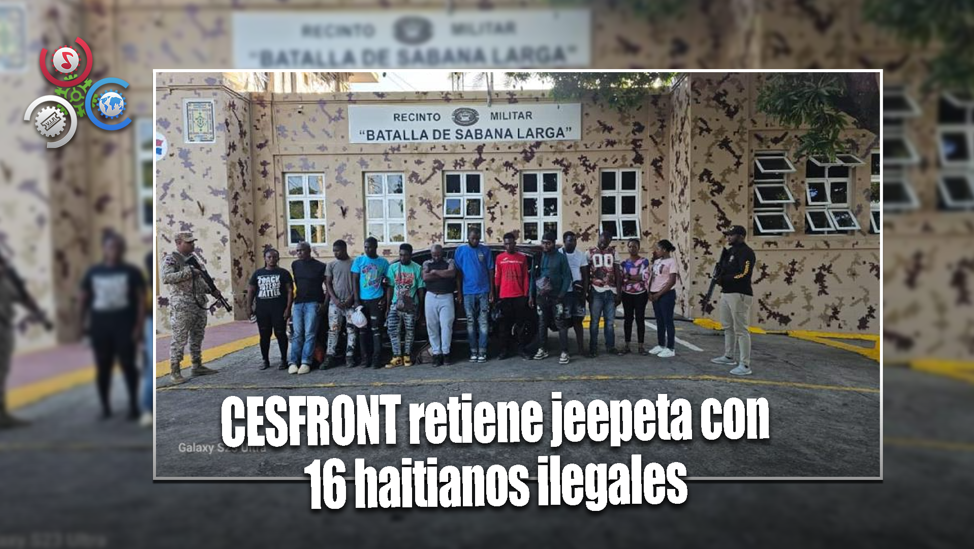 Autoridades Detienen Yipeta Con 16 Nacionales Haitianos En Estatus Migratorio Irregular En Dajabón