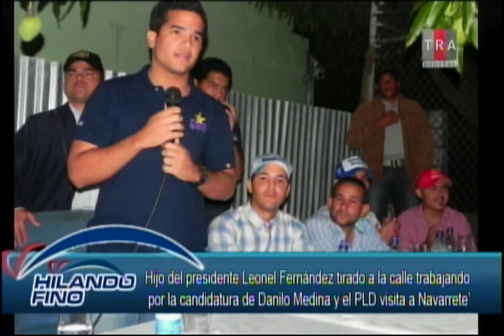 Hijo De Leonel Fernandez, Tirado En Las Calles Trabajando Por La Candidatura De Danilo Medina Y El PLD
